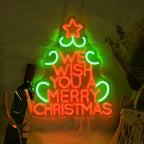 We Wish You A Merry Christmas 5V USB LED neon sign
