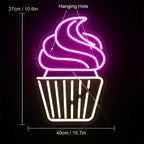 Cupcake 5V USB LED neon sign