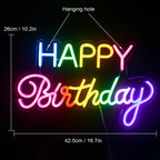 Happy Birthday Designs 5V USB LED neon sign