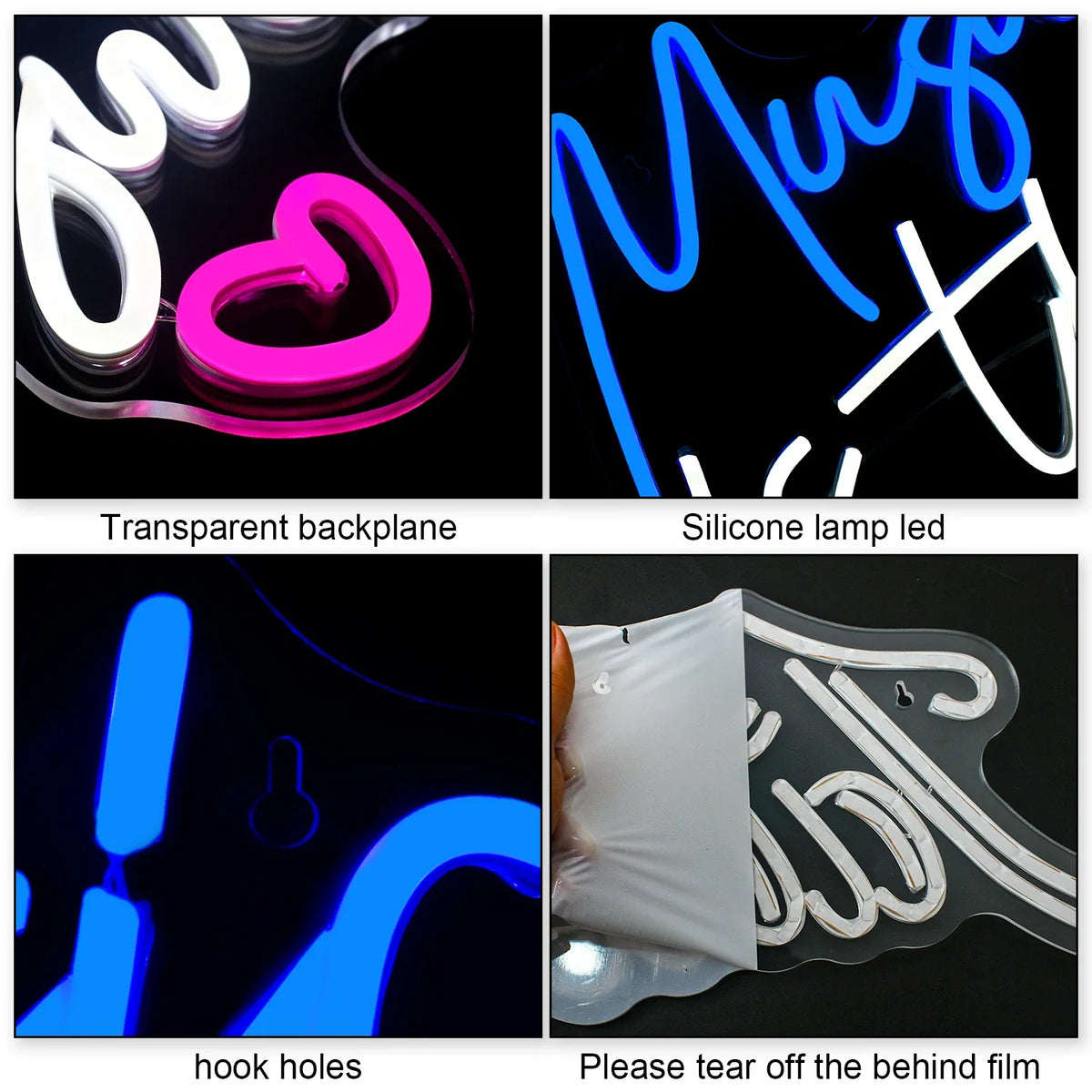Enseigne néon LED USB 5 V Music is the answer
