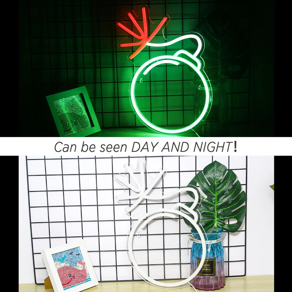 Green Grenade 5V USB LED neon sign