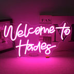 Welcome to Hades 5V USB LED neon sign – Pink