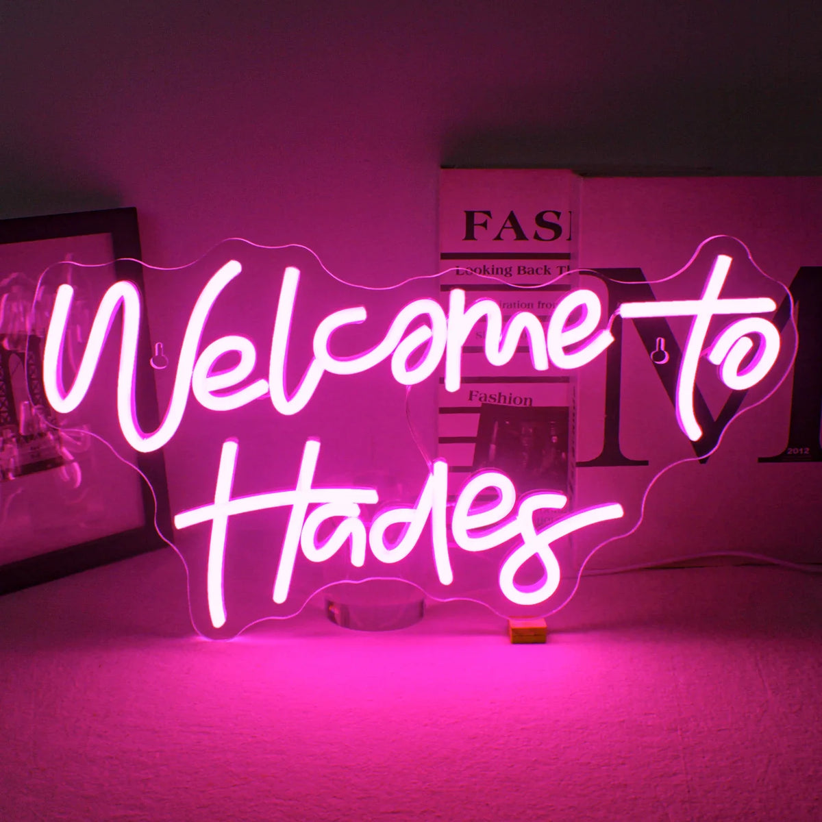 Welcome to Hades 5V USB LED neon sign – Pink