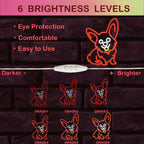 Enseigne néon LED USB 5 V Corgi rouge