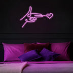 Enseigne néon LED USB 5 V Cœur avec les doigts
