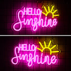 Enseigne néon LED USB 5 V Hello Sunshine