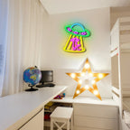 Spaceship 5V USB LED neon sign