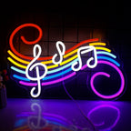 Colourful Musical Notes 5V USB LED neon sign – Colorful notes