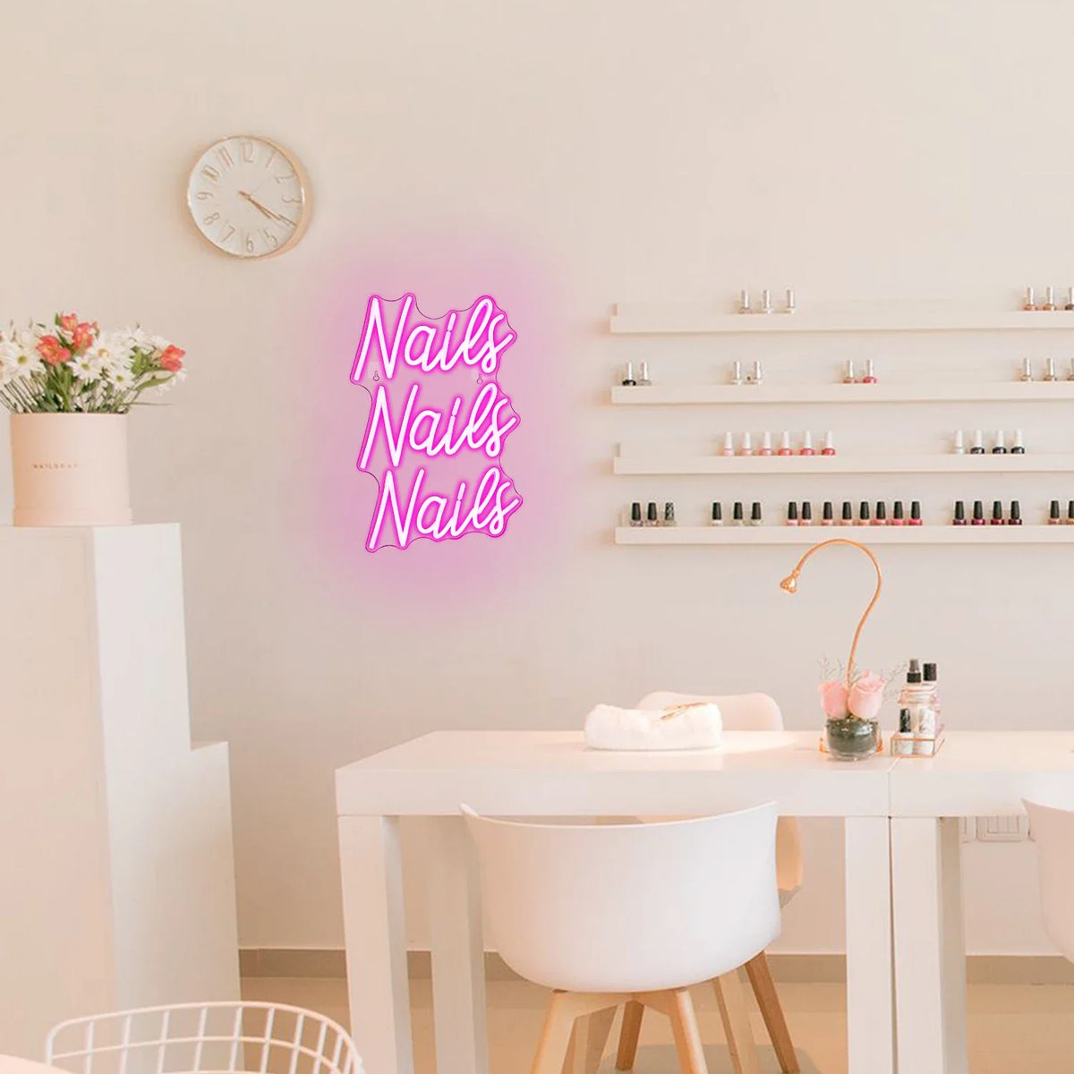 Nails 5V USB LED neon sign
