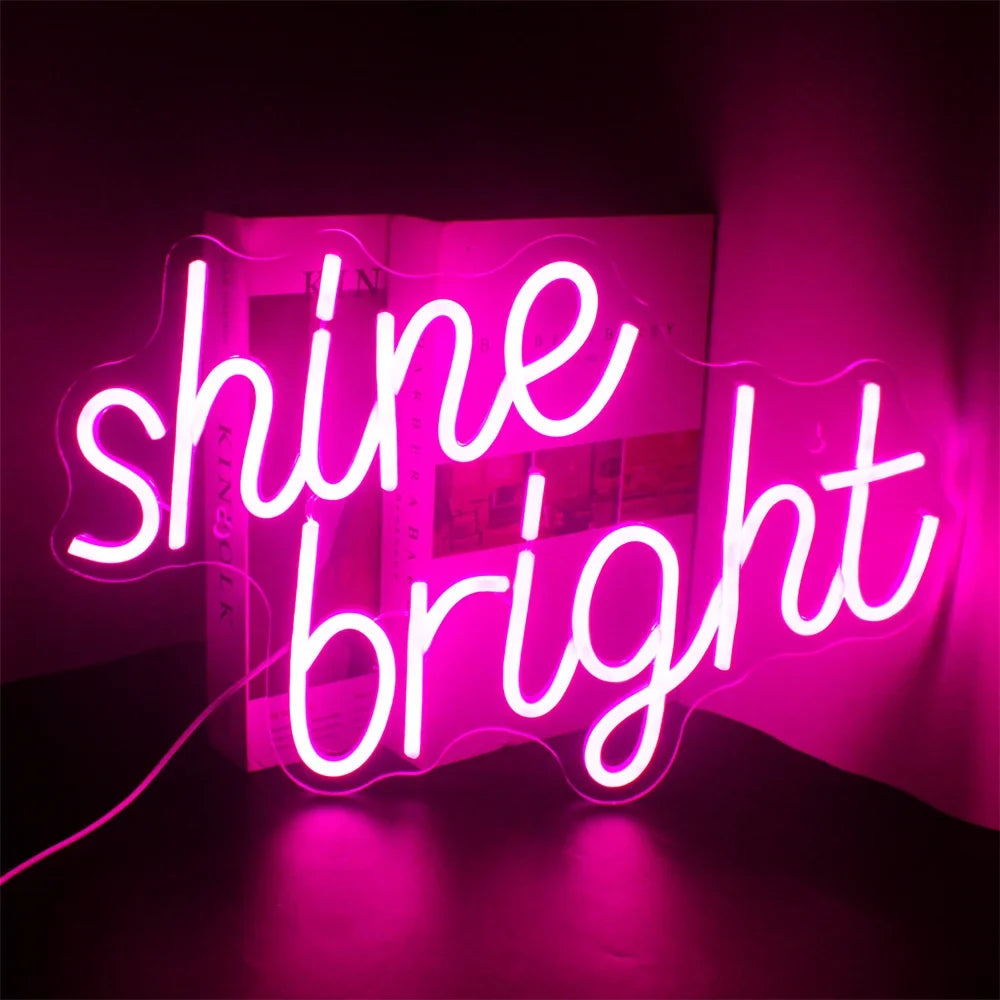Shine Bright 5V USB LED neon sign – Pink