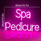 Enseigne néon LED USB 5 V Pédicure et spa
