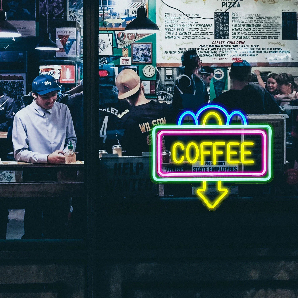 Coffee 5V USB LED neon sign