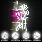 Love Yo Self 5V USB LED neon sign
