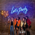 Let's Party 5V USB LED neon sign