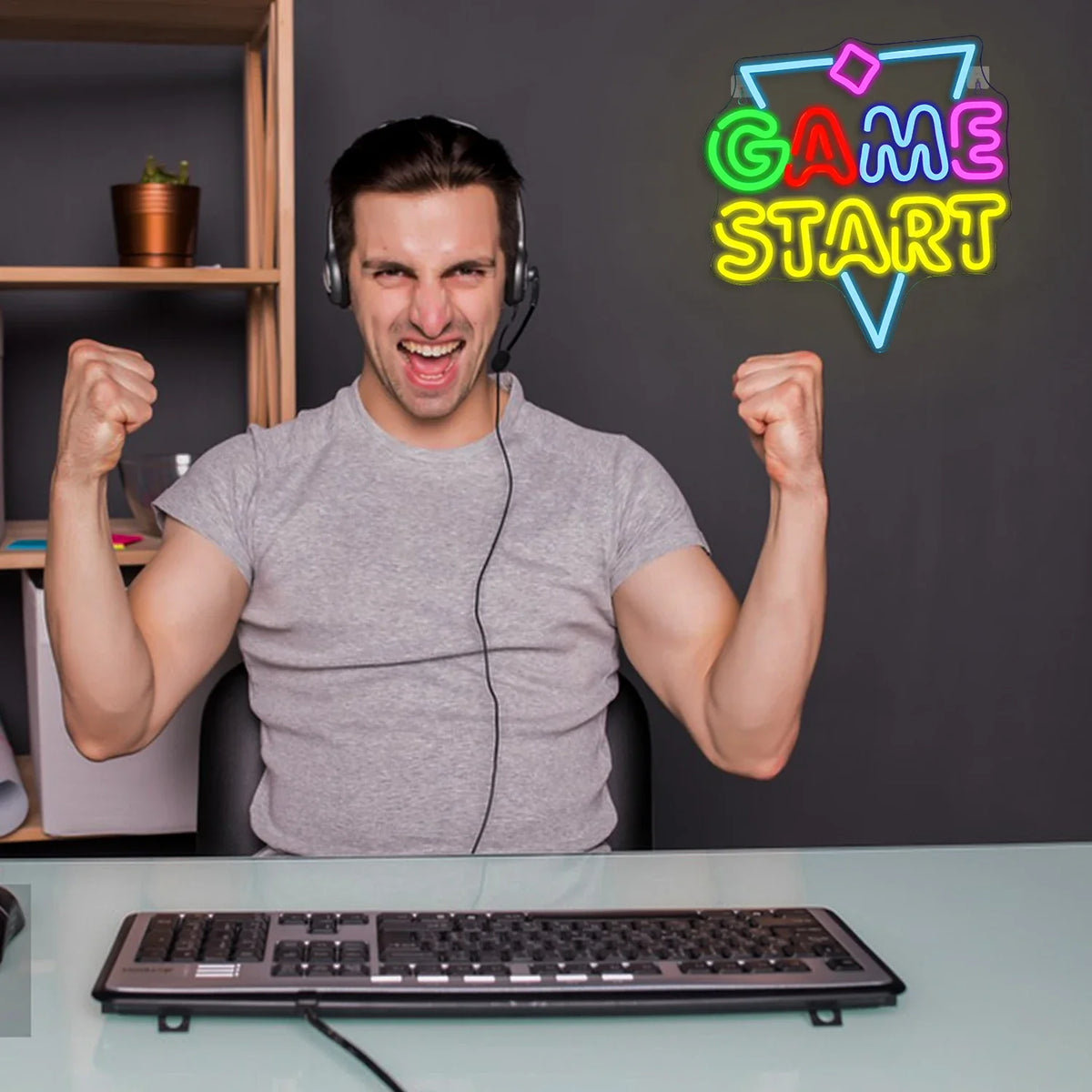 Game Start 5V USB LED neon sign