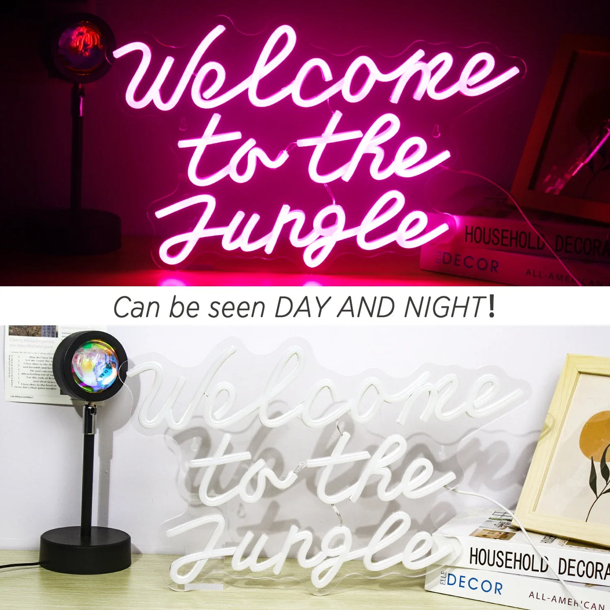 Welcome to the Jungle 5V USB LED neon sign