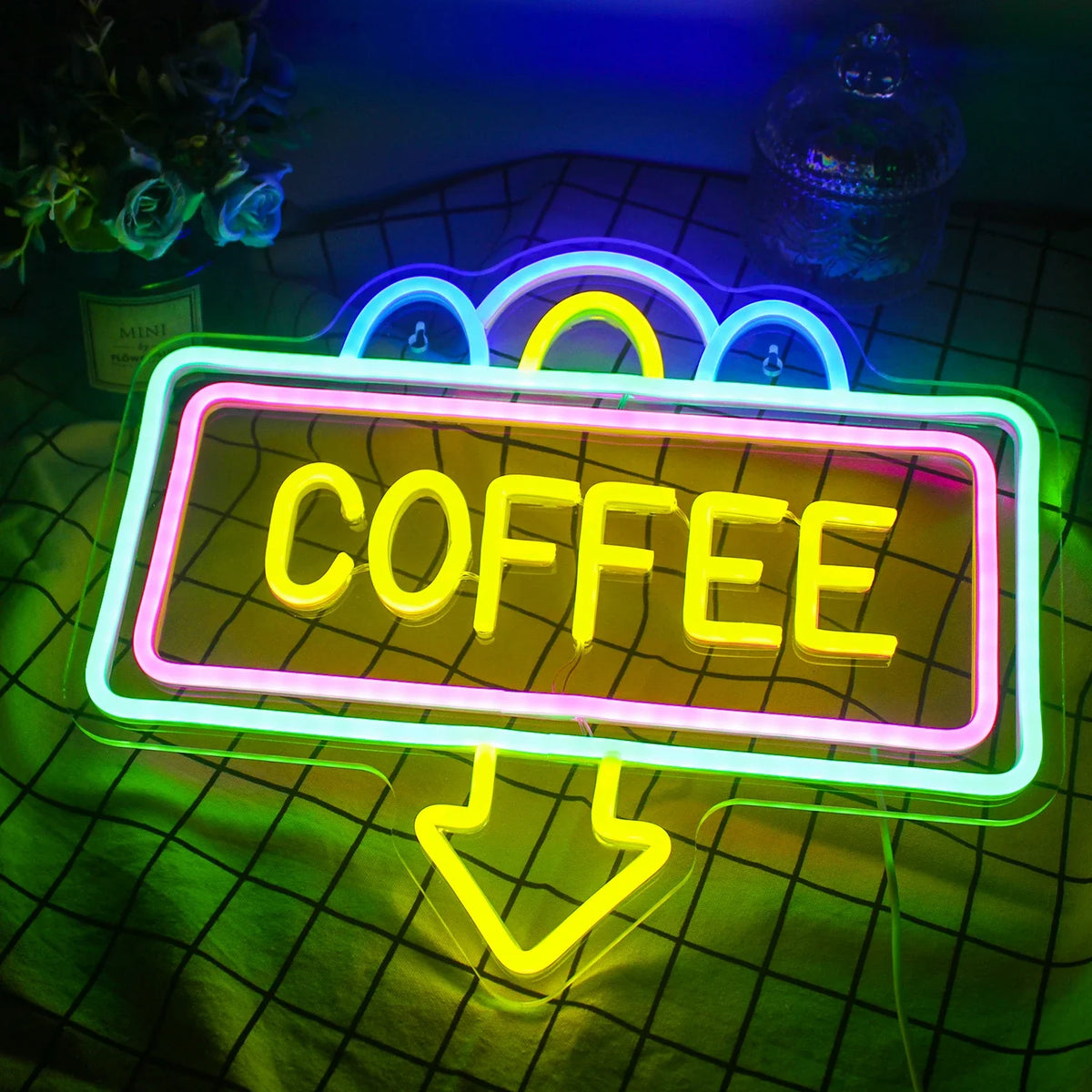 Coffee 5V USB LED neon sign