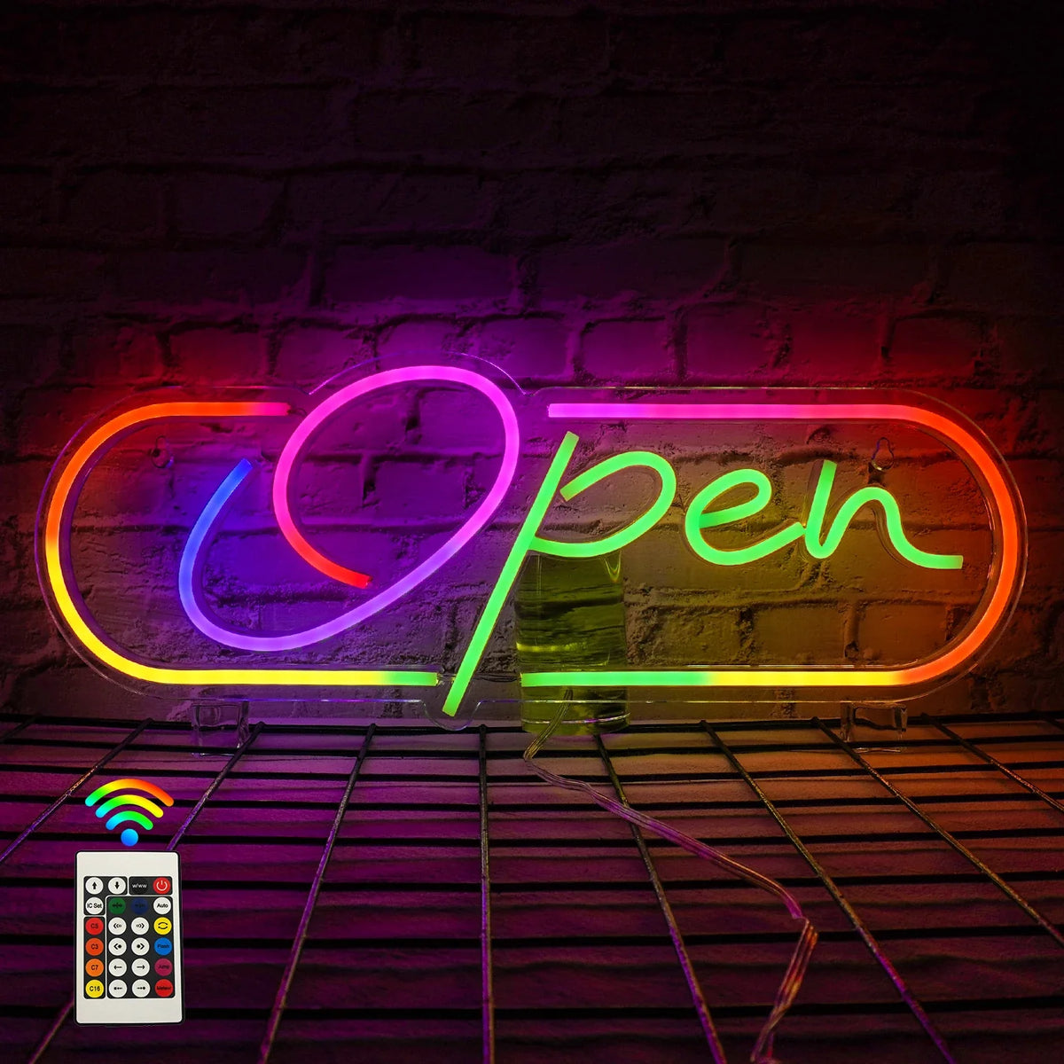 Enseigne néon LED USB 5 V Open RVB