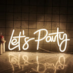 Enseigne néon LED USB 5 V Let's Party