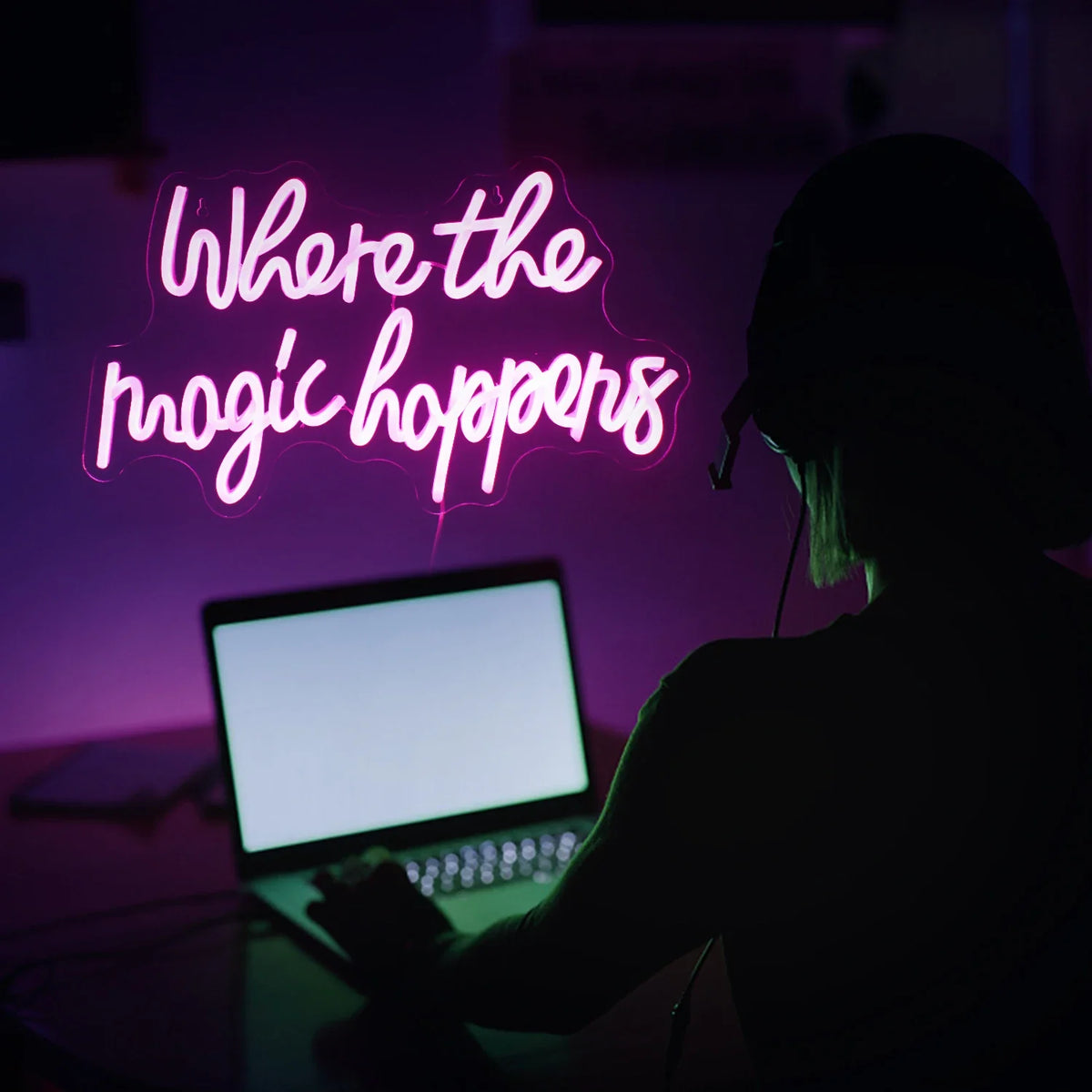 Where The Magic Happens 5V USB LED neon sign