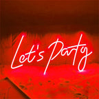 Let's Party 5V USB LED neon sign