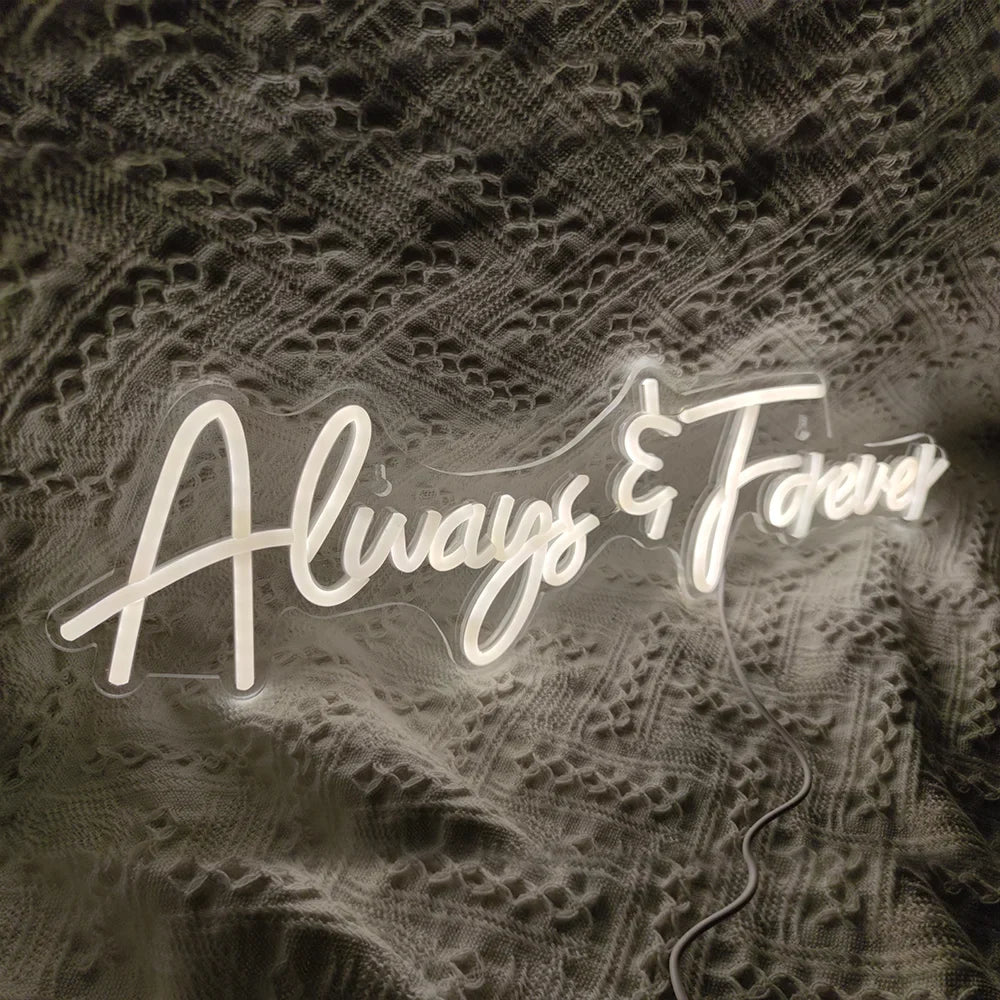 Always Forever 5V USB LED neon sign