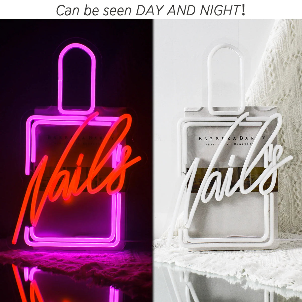 Nails 5V USB LED neon sign