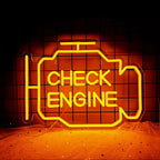Check Engine 5V USB LED neon sign