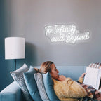 To Infinity and Beyond 5V USB LED neon sign