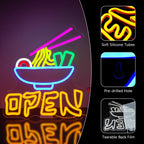 Enseigne néon LED USB 5 V Open Ramen