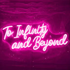 To Infinity and Beyond 5V USB LED neon sign – pink