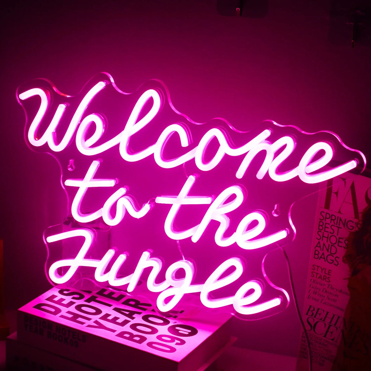 Welcome to the Jungle 5V USB LED neon sign