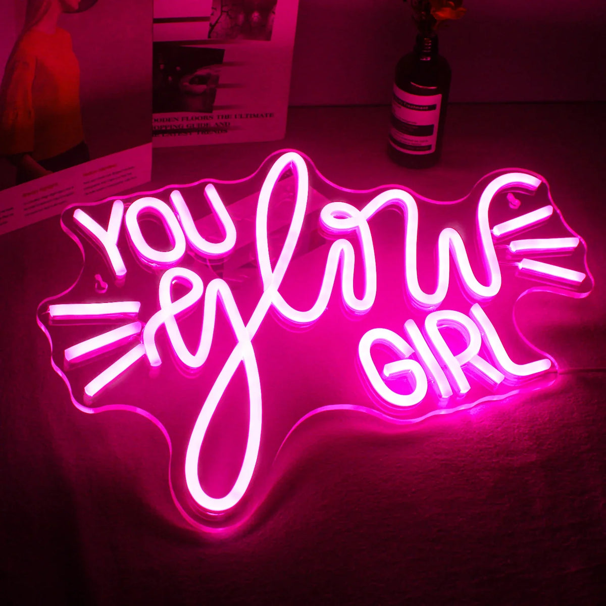 You Glow Girl 5V USB LED neon sign