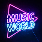 Enseigne néon LED USB 5 V Music World