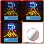 Enseigne néon LED USB 5 V Volcan