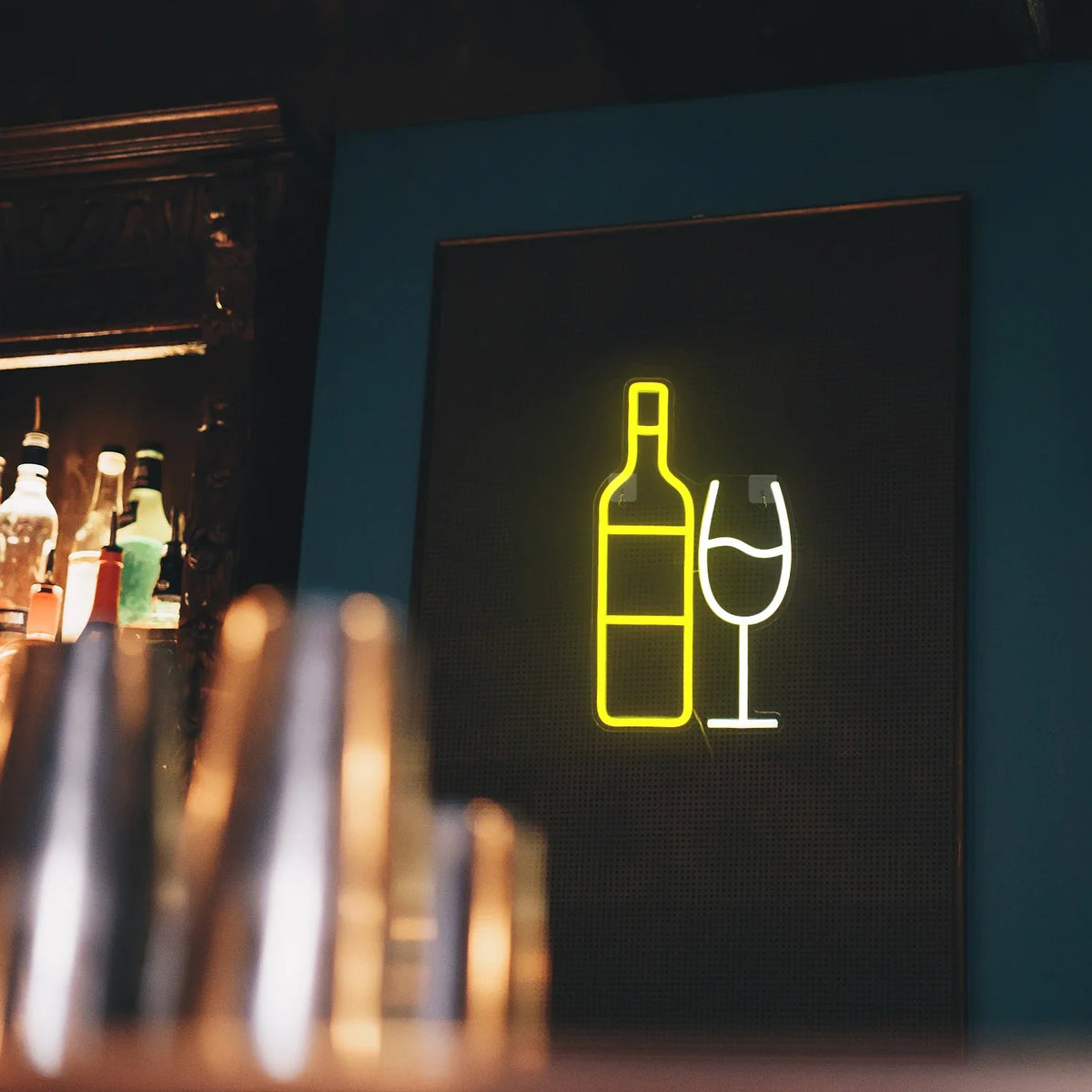 Champagne BAR 5V USB LED neon sign