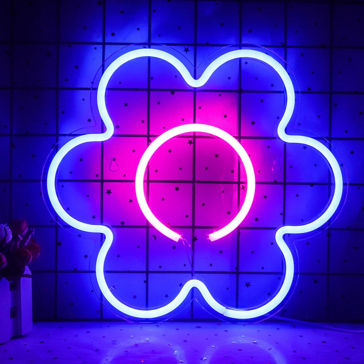 Flower (Colour Options) 5V USB LED neon sign