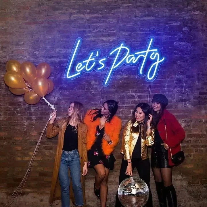 Let's Party 5V USB LED neon sign – Blue 43cmX22cm