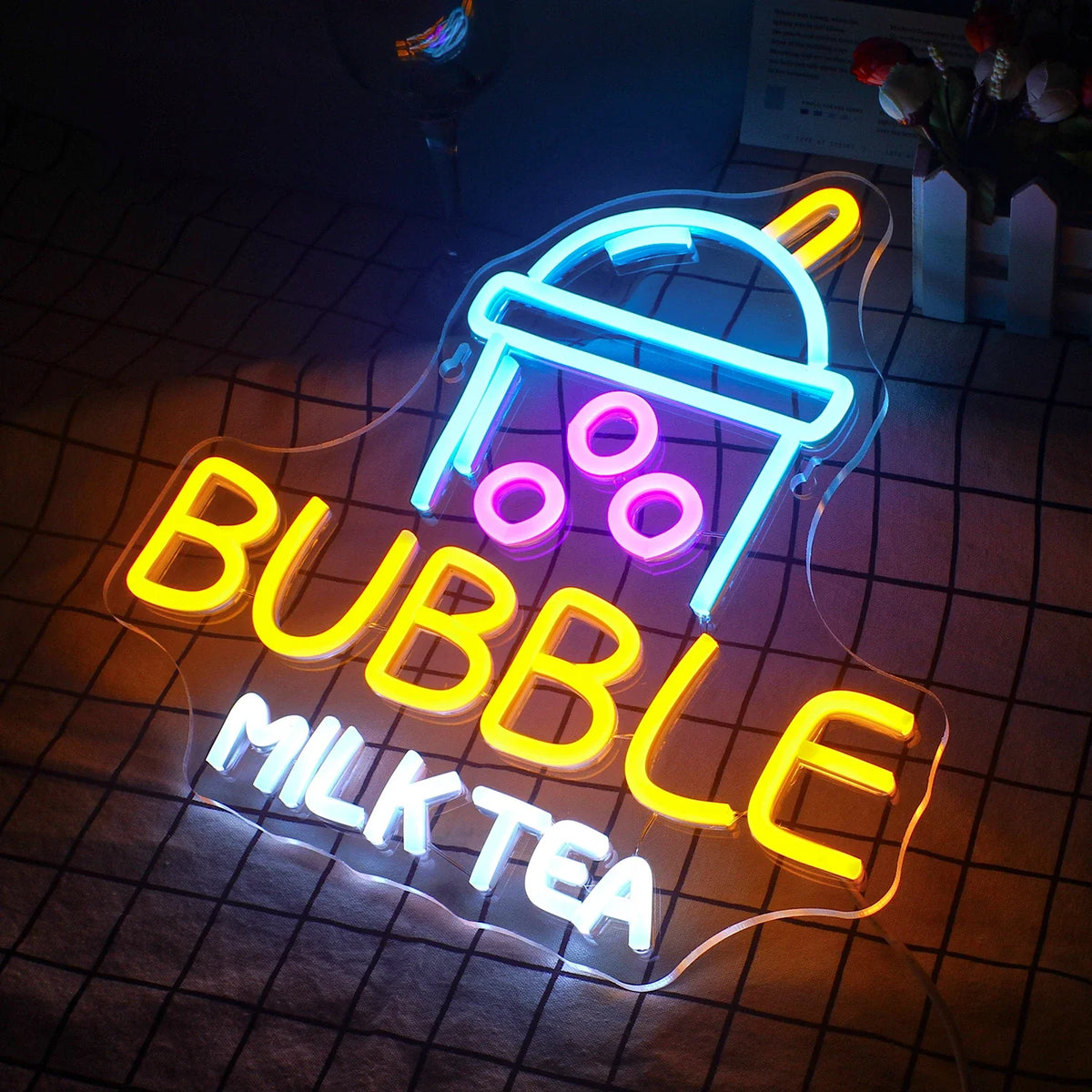 Bubble Milk Tea 5V USB LED neon sign
