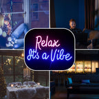 Enseigne néon LED USB 5 V Relax It's a Vibe