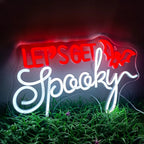 Enseigne néon LED USB 5 V Let's Get Spooky Halloween