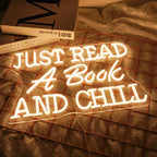 Just Read A Book And Chill 5V USB LED neon sign