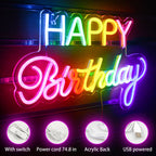Happy Birthday Designs 5V USB LED neon sign