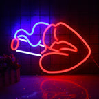 Woman Smoking 5V USB LED neon sign