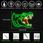 Enseigne néon LED USB 5 V Alligator