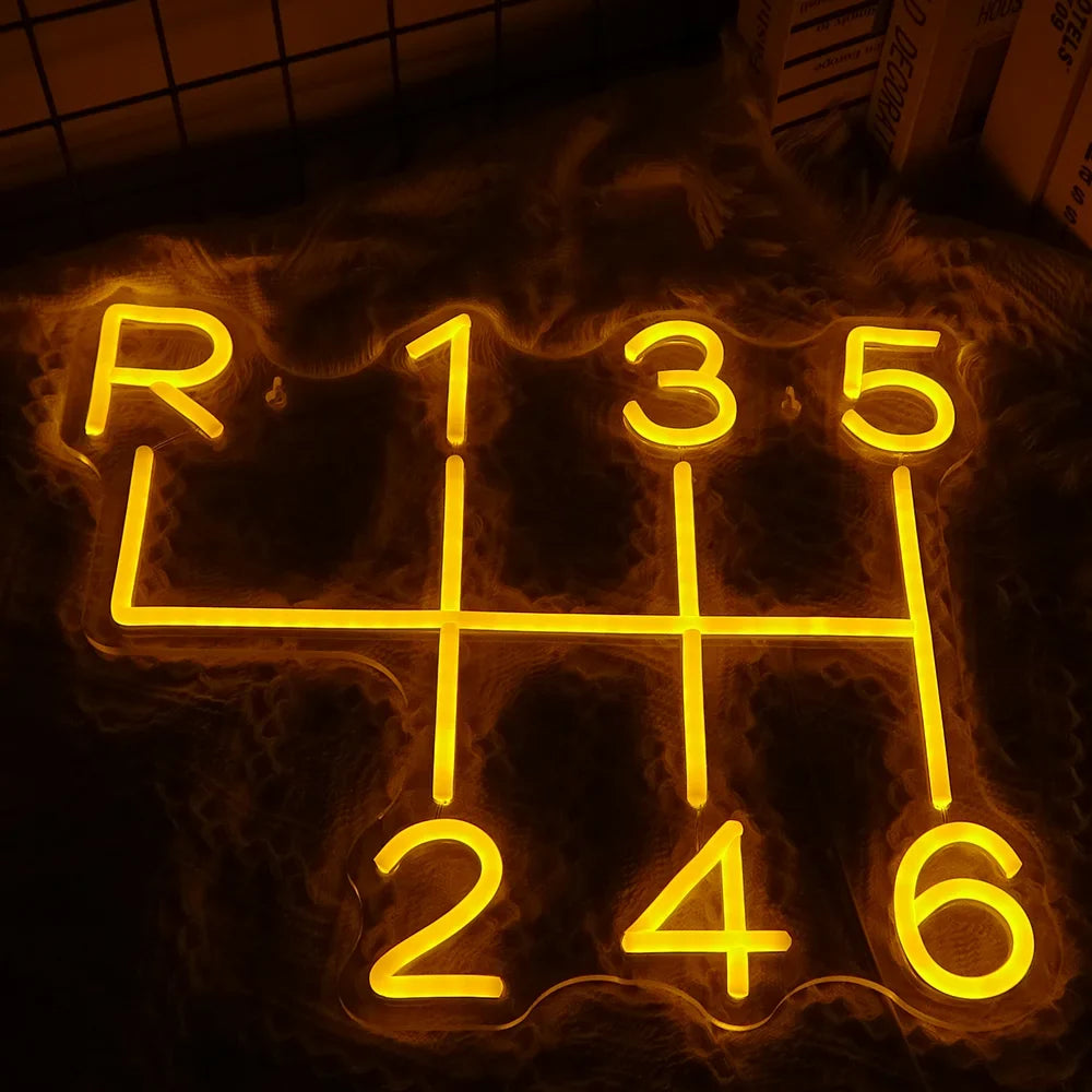 Car Gearbox 5V USB LED neon sign
