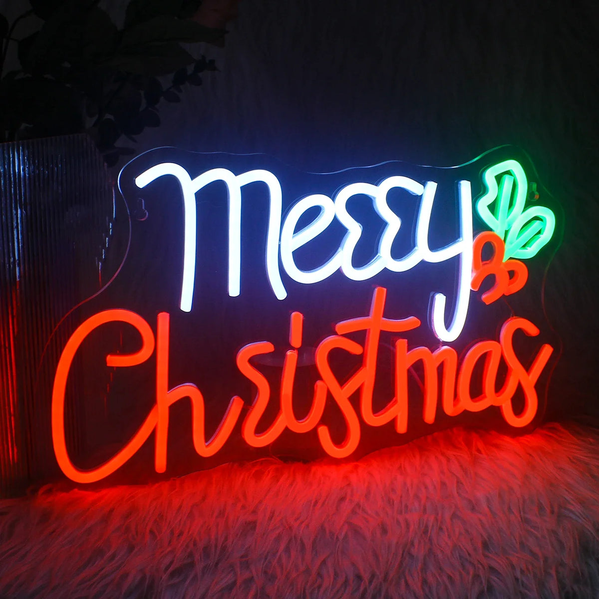 Enseigne néon LED USB 5 V Merry Christmas