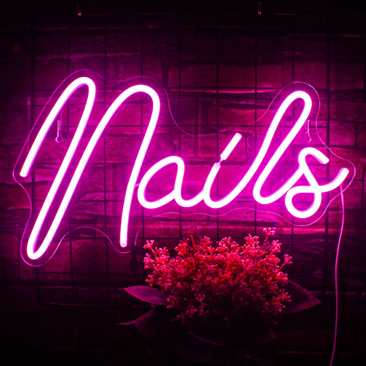 Enseigne néon LED USB 5 V Nails