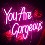 You Are Gorgeous 5V USB LED neon sign