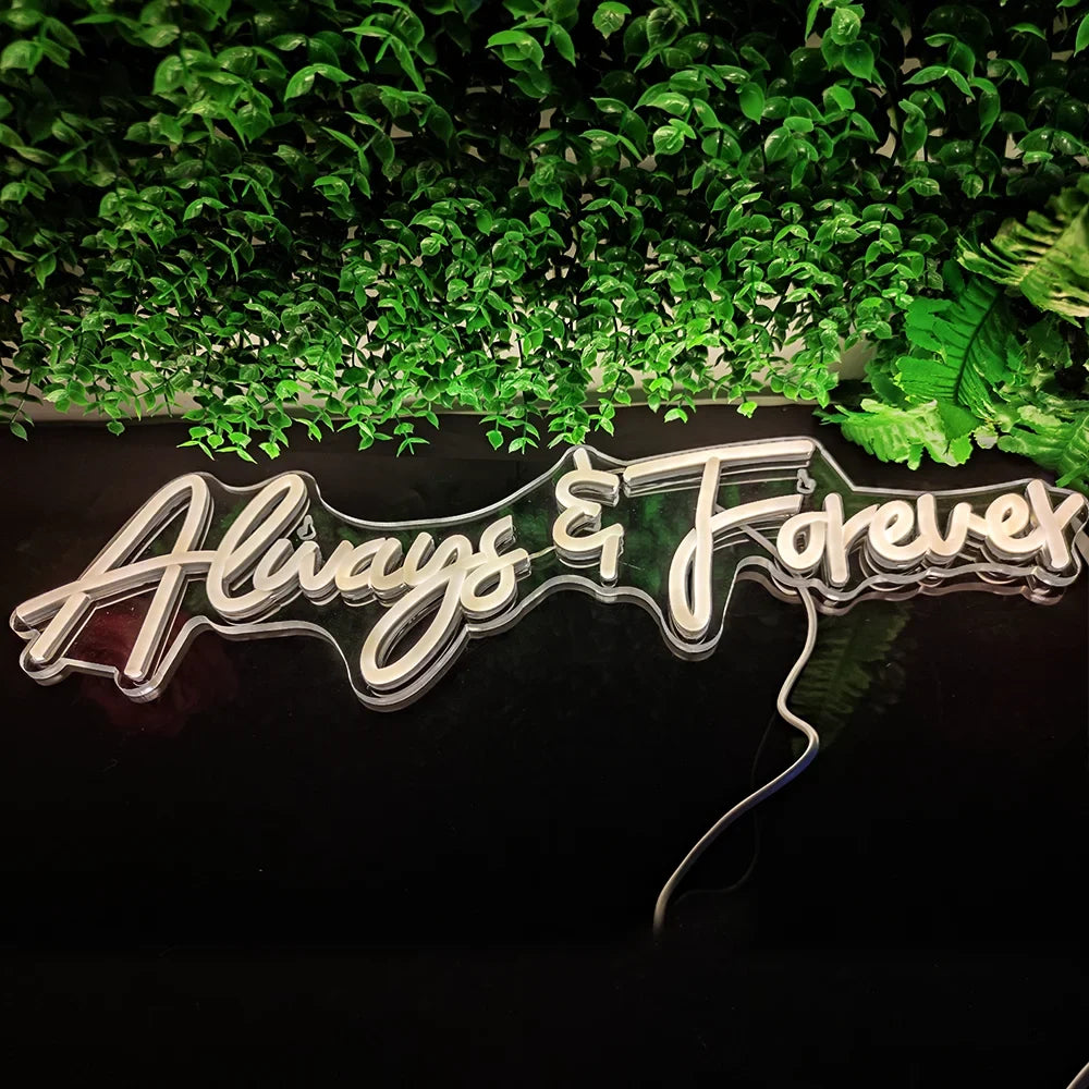 Always Forever 5V USB LED neon sign